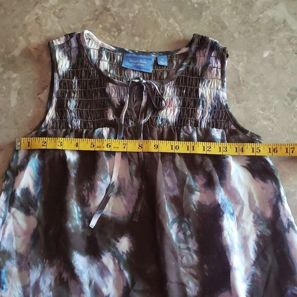 Simply Vera Vera Wang Flowy Tunic Tank Top - Picture 7 of 8